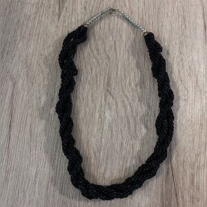 Braided bead necklace
